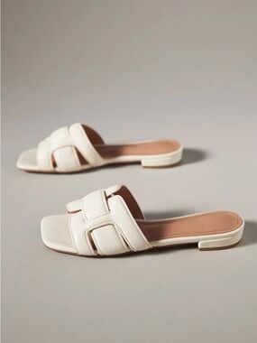 Anthropologie Bibilou Holly Off White Sandals  NWT